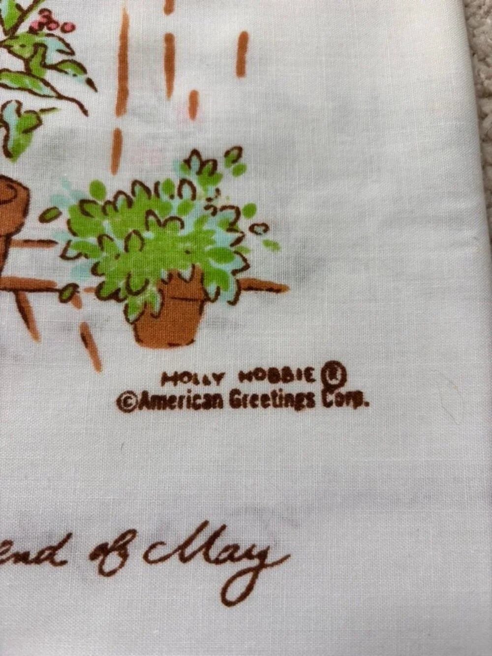 Set of Vintage 70's American Greetings Holly Hobbie pillowcases